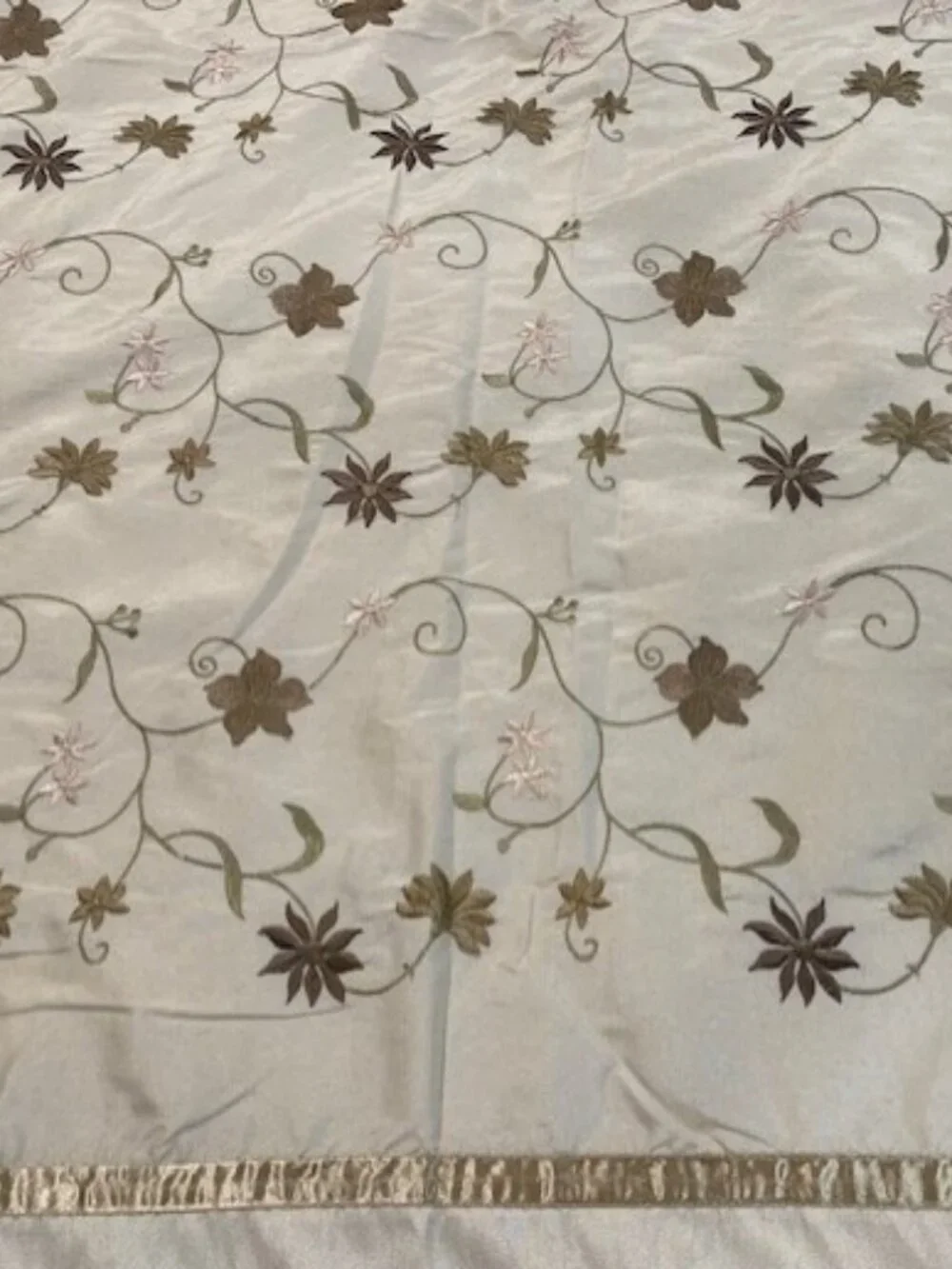 Cream Colored Linen Duvet Cover - King-size